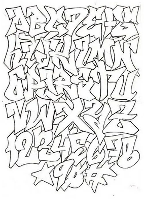 graffiti alphabet | art - calligraphy & lettering | Pinterest