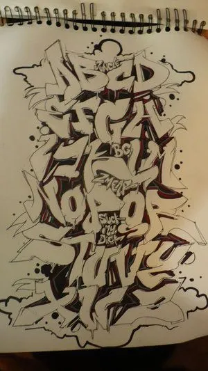 Graffiti Alphabet, Graffiti Letters,Abecedario Graffiti