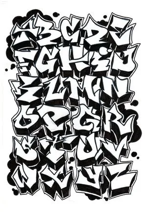 20 Tipos de letras para dibujar (graffitis y goticas) - Taringa!