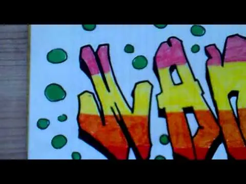 Graffiti de alvaro (con el nombre de manel) - YouTube