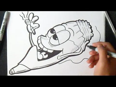 Graffiti Boceto: Cómo dibujar un Porro | How to Draw character ...