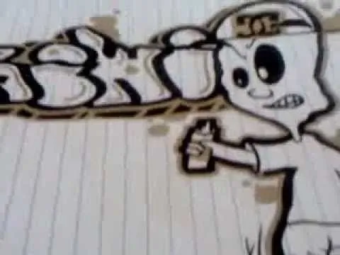 graffiti BRIWIZ en cuaderno - YouTube