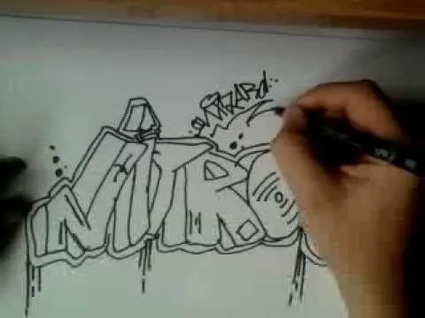 graffiti chulo y facil de hacer - YouTube
