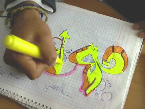 graffiti en cuaderno - YouTube