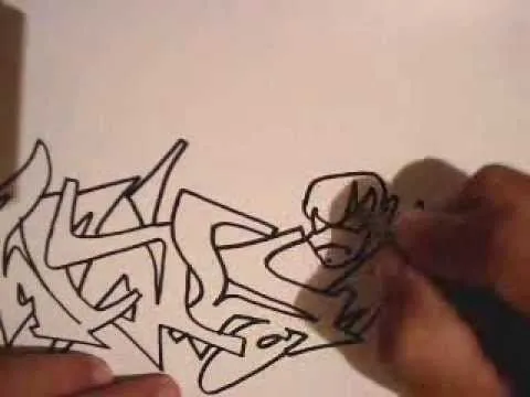 graffiti drawing black book writing wildstyle - YouTube