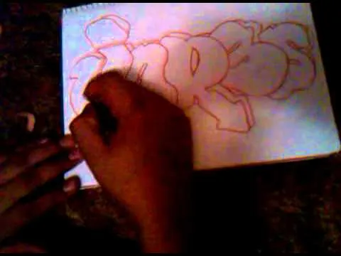 como hacer un graffiti facil y sencillo - YouTube