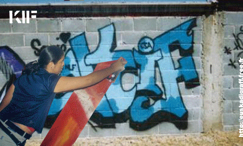 QUIF Eguberri On....2006...MISS and LADY graffiti / sketch / stenzil