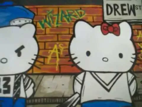 Graffiti request (JOSHUA) and (Hello Kitty) by Wizard (SOLD) - YouTube