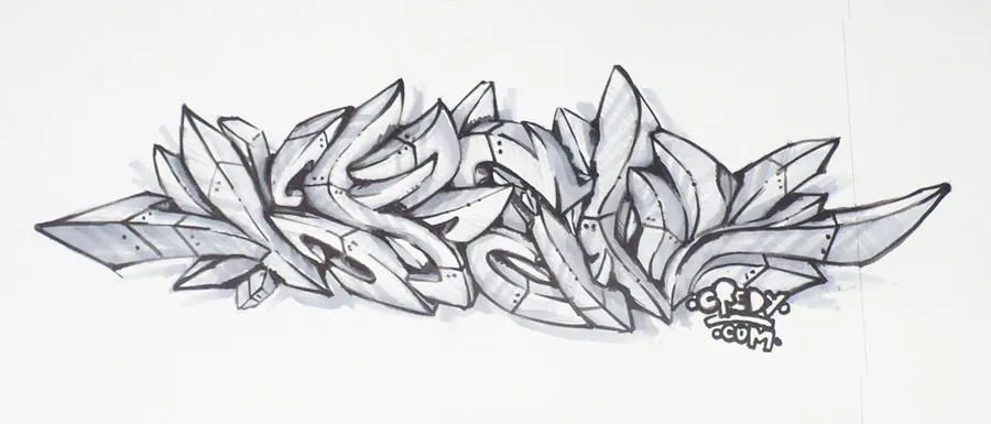 Graffiti Sketch 3D TUTORIAL by KreDy on DeviantArt
