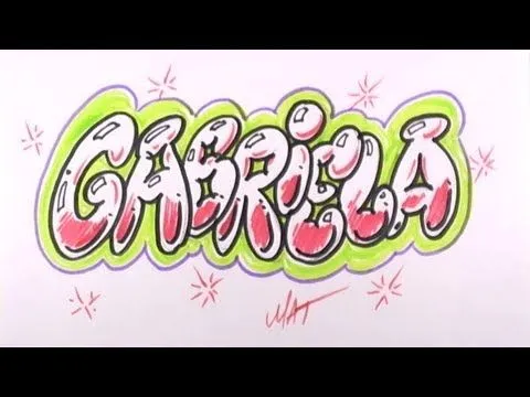 Graffiti Writing Gabriela Name Design - #19 in 50 Names Promotion ...