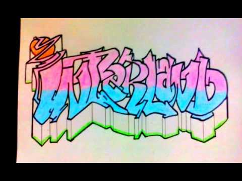 Como hacer un graffiti.El Salvador.por Alexis A.A. - YouTube
