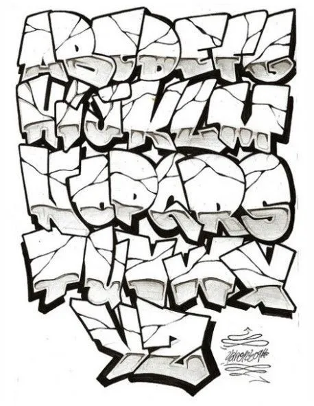 graffiti+letters | graffiti Graffiti-Alphabet-Wildstyle – فن الرسم ...