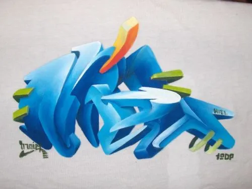 Graffitis en 3D faciles - Imagui