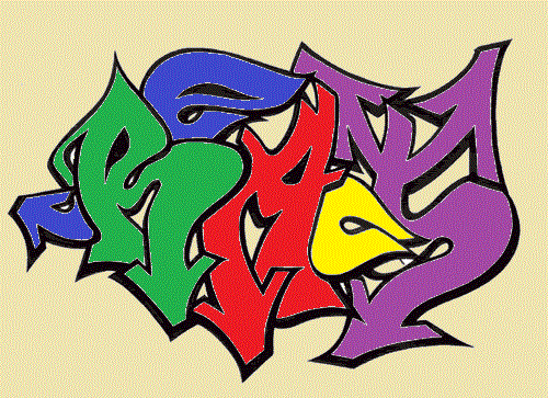 Graffitis para dibujar nombres - Imagui