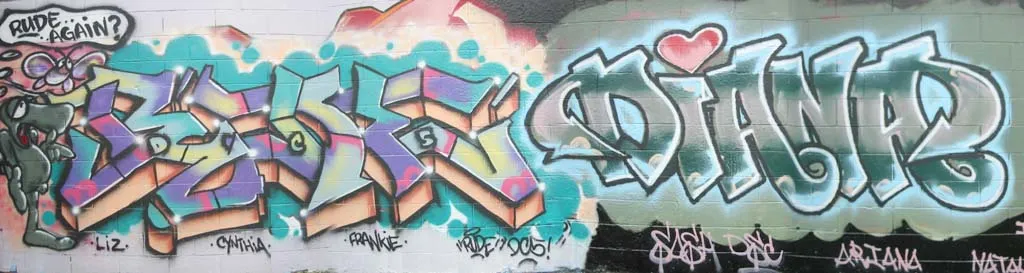 Graffiti nombre diana - Imagui