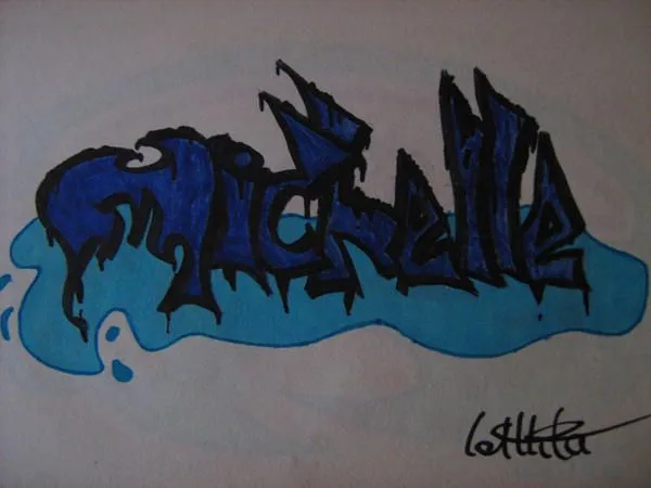 Graffiti con el nombre de michelle - Imagui