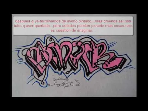 Como dibujar graffitis faciles en papel - Imagui