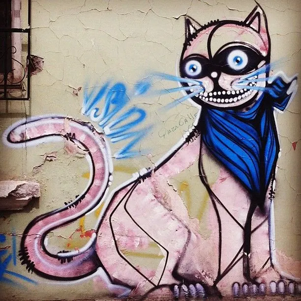 Graffitis de gatos - Imagui