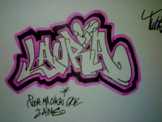 Graffitis con el nombre de laura - Imagui