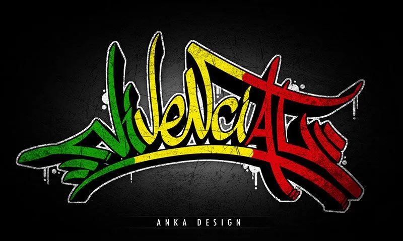 Graffitis reggae - Imagui