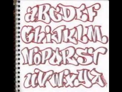 abecedario graffiti 3d
