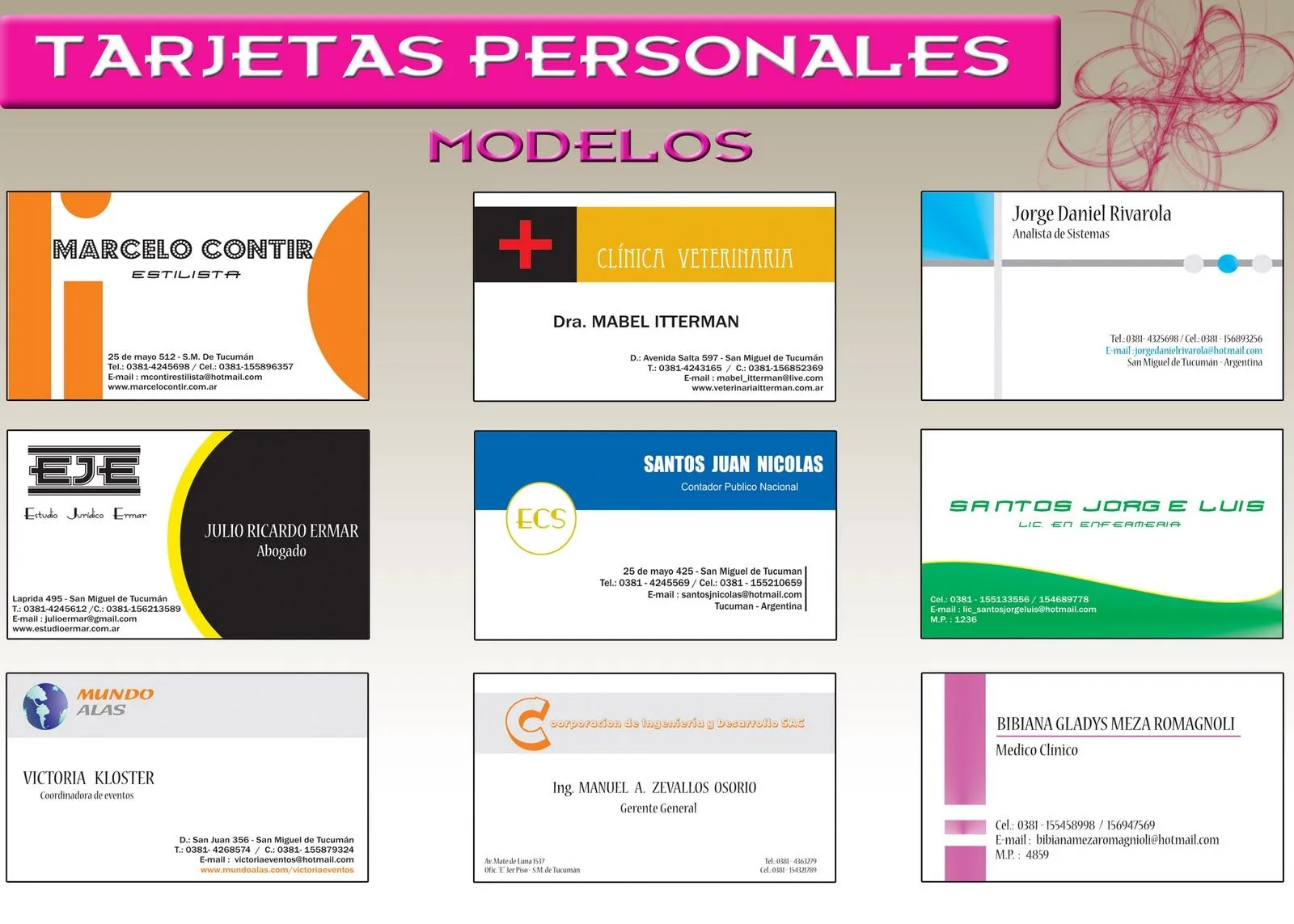 ... Graficas, Web y Textiles para tu negocio.: *MODELOS DE TRABAJOS ... Graficas, Web y Textiles para tu negocio.: *MODELOS DE TRABAJOS