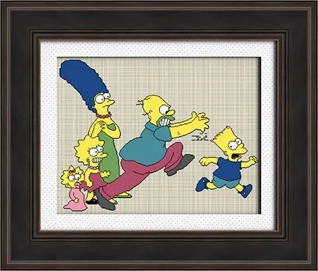 Gráfico para Punto de Cruz y Petit Point de "La Familia Simpson ...