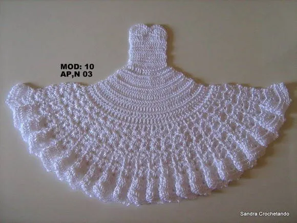 Gráfico vestido-saia em crochê 10(AP 3) | Sandra Crochetando | Elo7