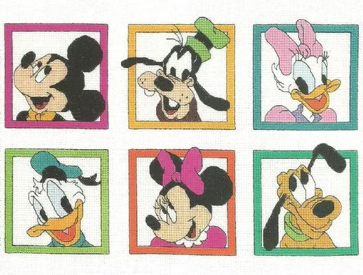 graficos infantiles punto de cruz | Cross-Stitch: Mickey Mouse ...