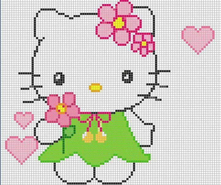 GRAFICOS PUNTO DE CRUZ GRATIS : HELLO KITTY(59) GRAFICOS PUNTO DE CRUZ GRATIS : HELLO KITTY(59)