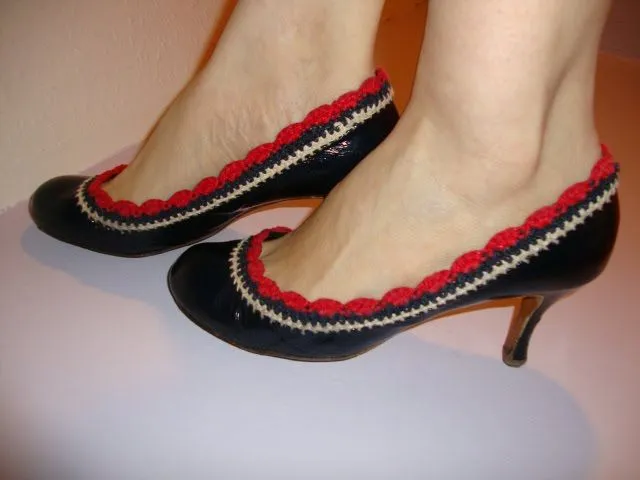 Greguerias y paraphernalia: Zapatos ganchilleros - Crochet shoe ...
