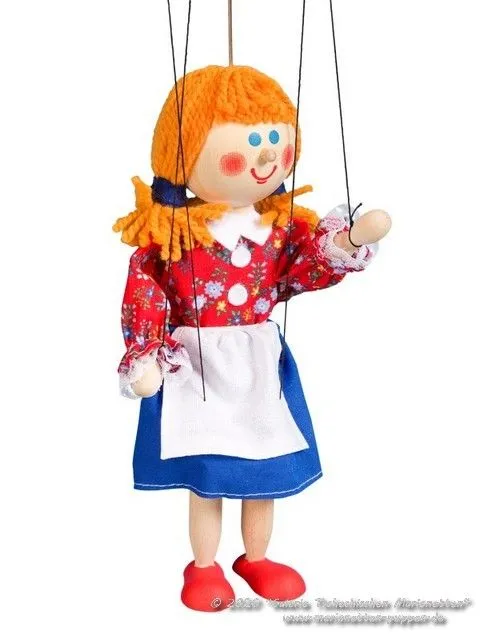 Gretel marioneta titere de madera