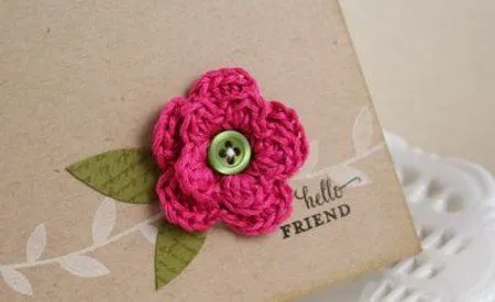 Group of: Cómo hacer pequeñas flores de crochet - Las Manualidades ...