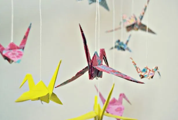 Grullas de origami | Murcia Visual