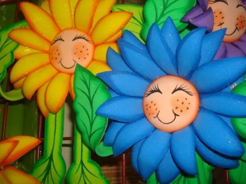 Imagenes de flores animadas en foami - Imagui