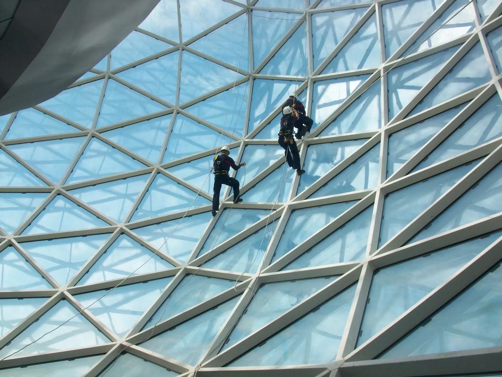 El Grupo de Instructores de Rescate en Altura ha participado en un simulacro de rescate. 