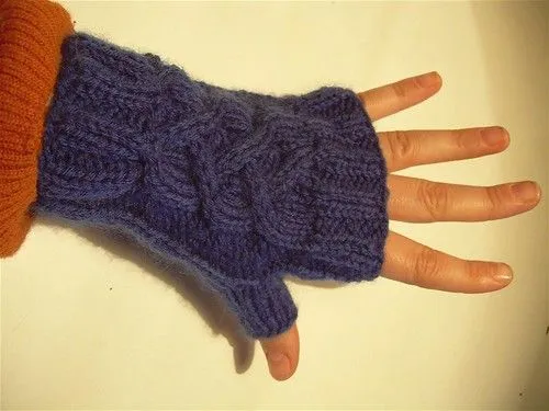 Como hacer guantes tejidos a crochet - Imagui