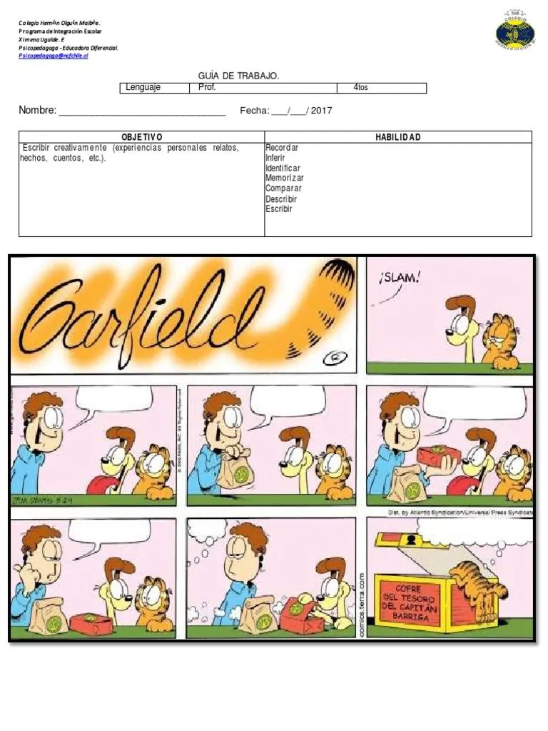 Guia Aplicacion Comic Garfield Completar Historia PDF | PDF