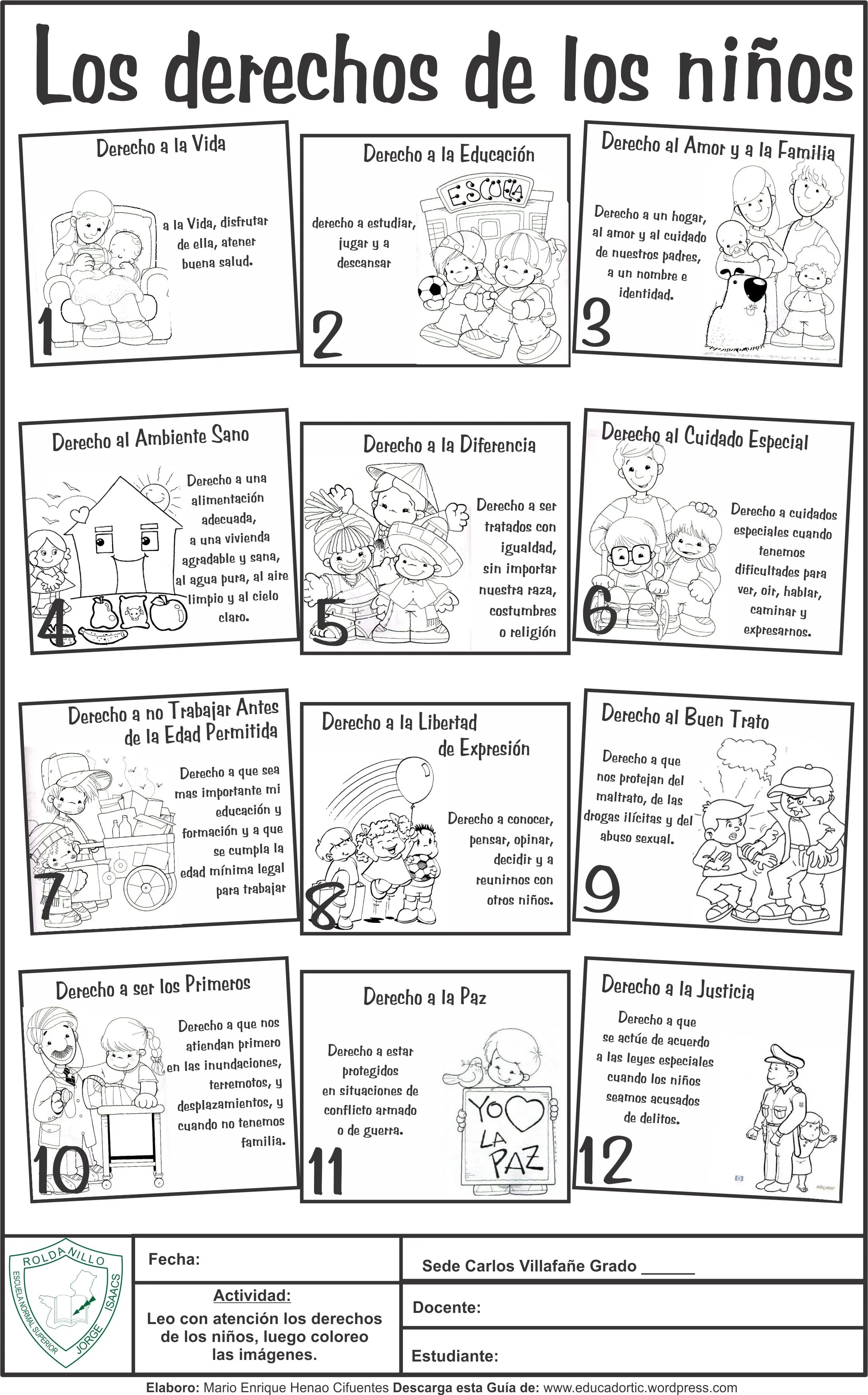 Guía para Primaria Derechos de los niños | Mario