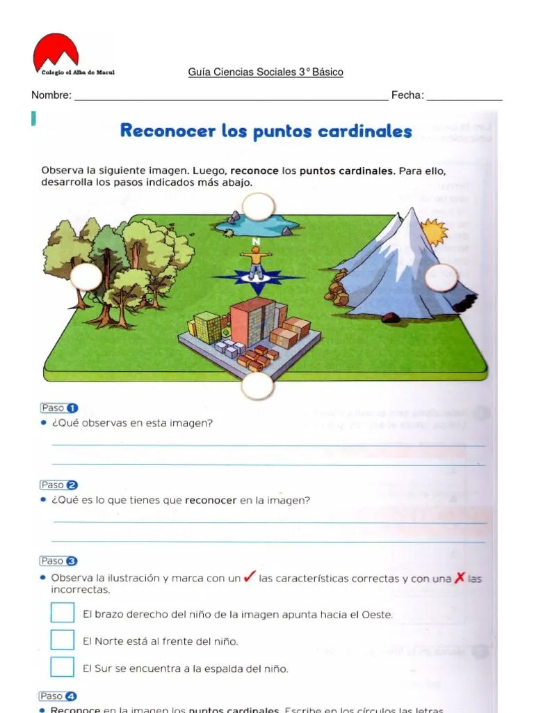 Guia Puntos Cardinales | PDF