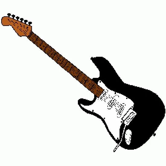 Guitarra eléctrica - varios dibujos libres para colorear en línea