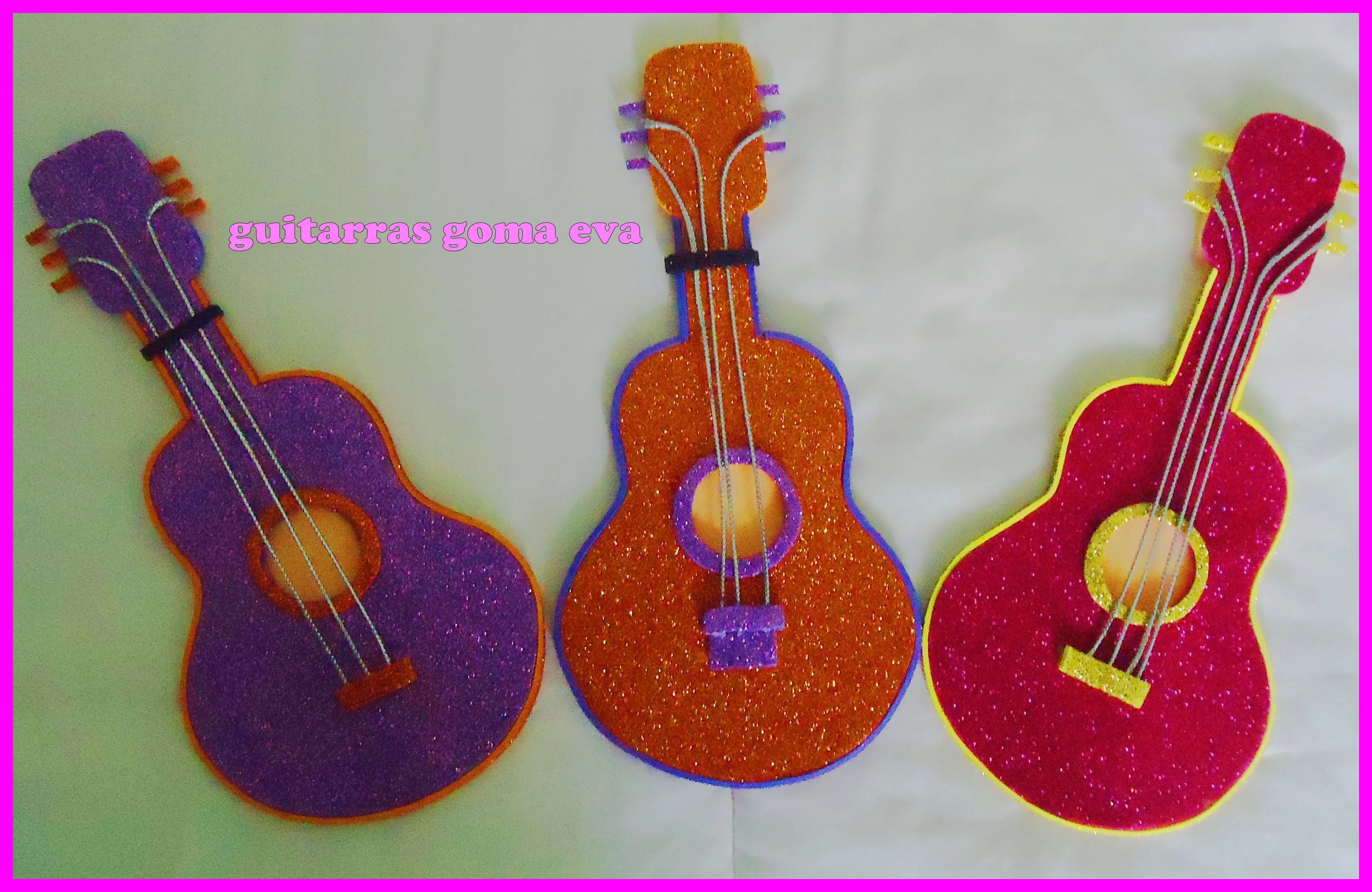 guitarras goma eva carnaval | Homemade halloween decorations, Homemade  halloween, Halloween decorations