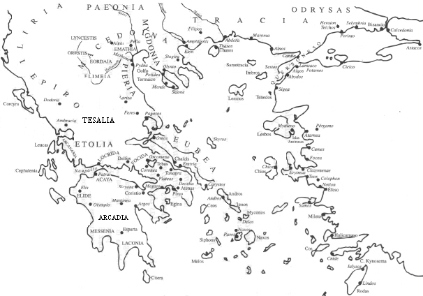 Mapa de grecia antigua mudo - Imagui
