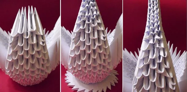 h1>Cisne de papel plegado, origami 3D, reciclado</h1> : VCTRY's BLOG