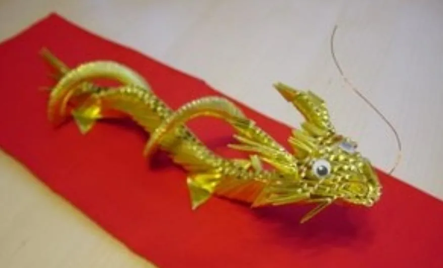h1>Dragon serpiente origami modular 3D (tutorial y video)</h1 ...