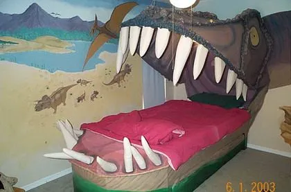 Una habitación decorada con dinosaurios - Decoracion - EstiloPeques