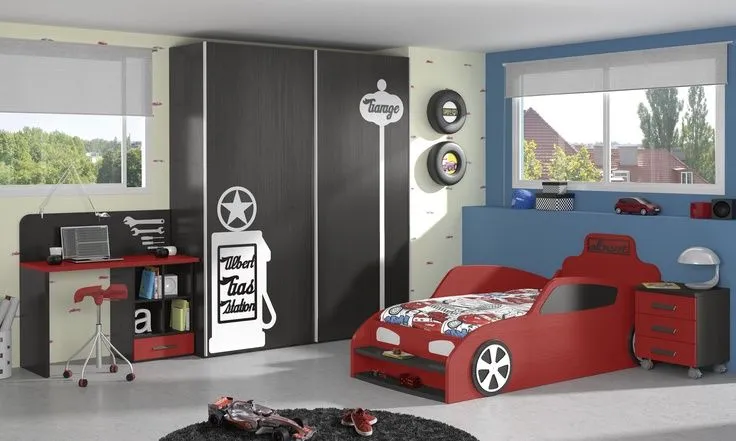 Habitación infantil temática dibujos animados coches3 | Coches ...
