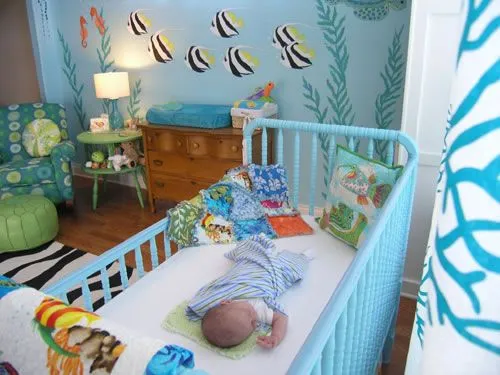 Una habitación bajo el mar para bebés