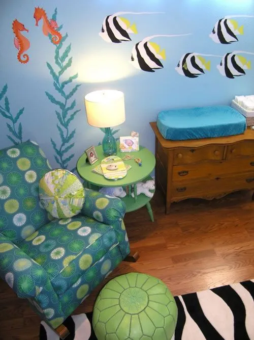 Una habitación bajo el mar para bebés