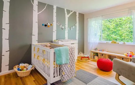 Habitaciones de bebés decoradas con árboles | Decoideas.Net